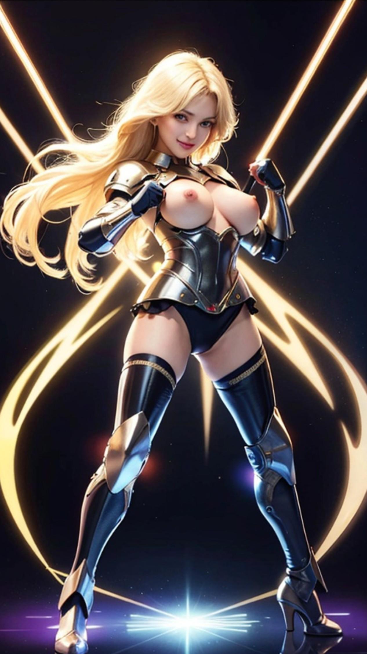 アーマーを着た人