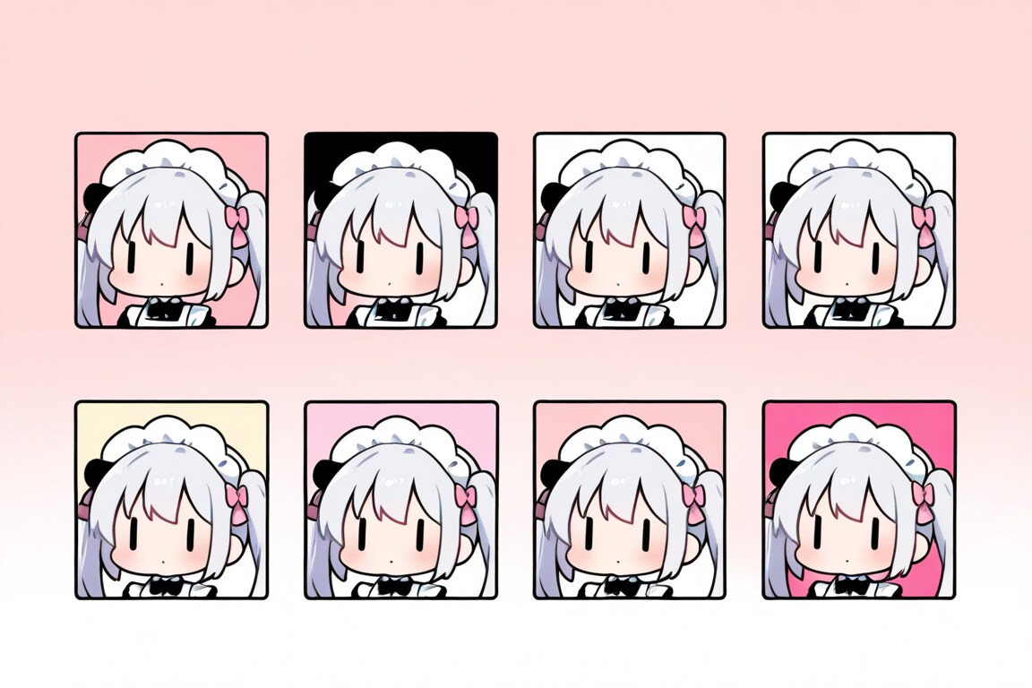 八つ子？のチビメイドさん