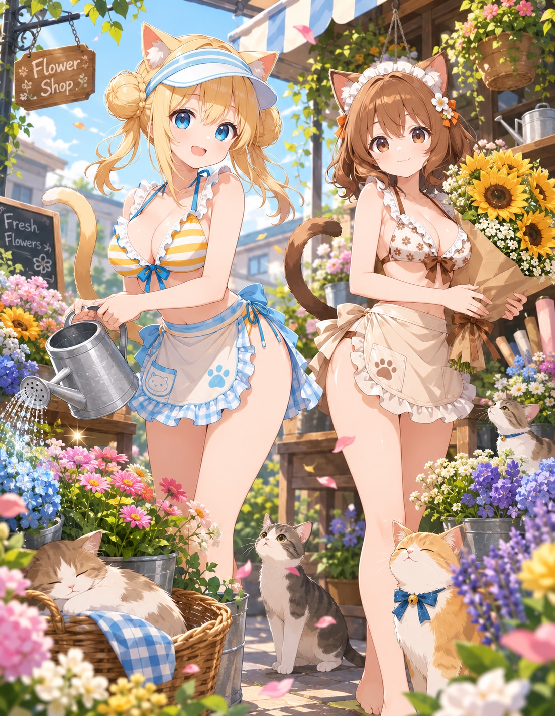 猫の花屋さん