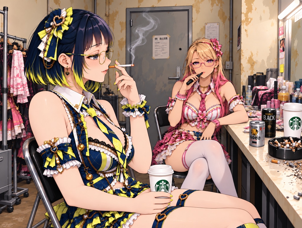 控室アイドルさん　休憩中