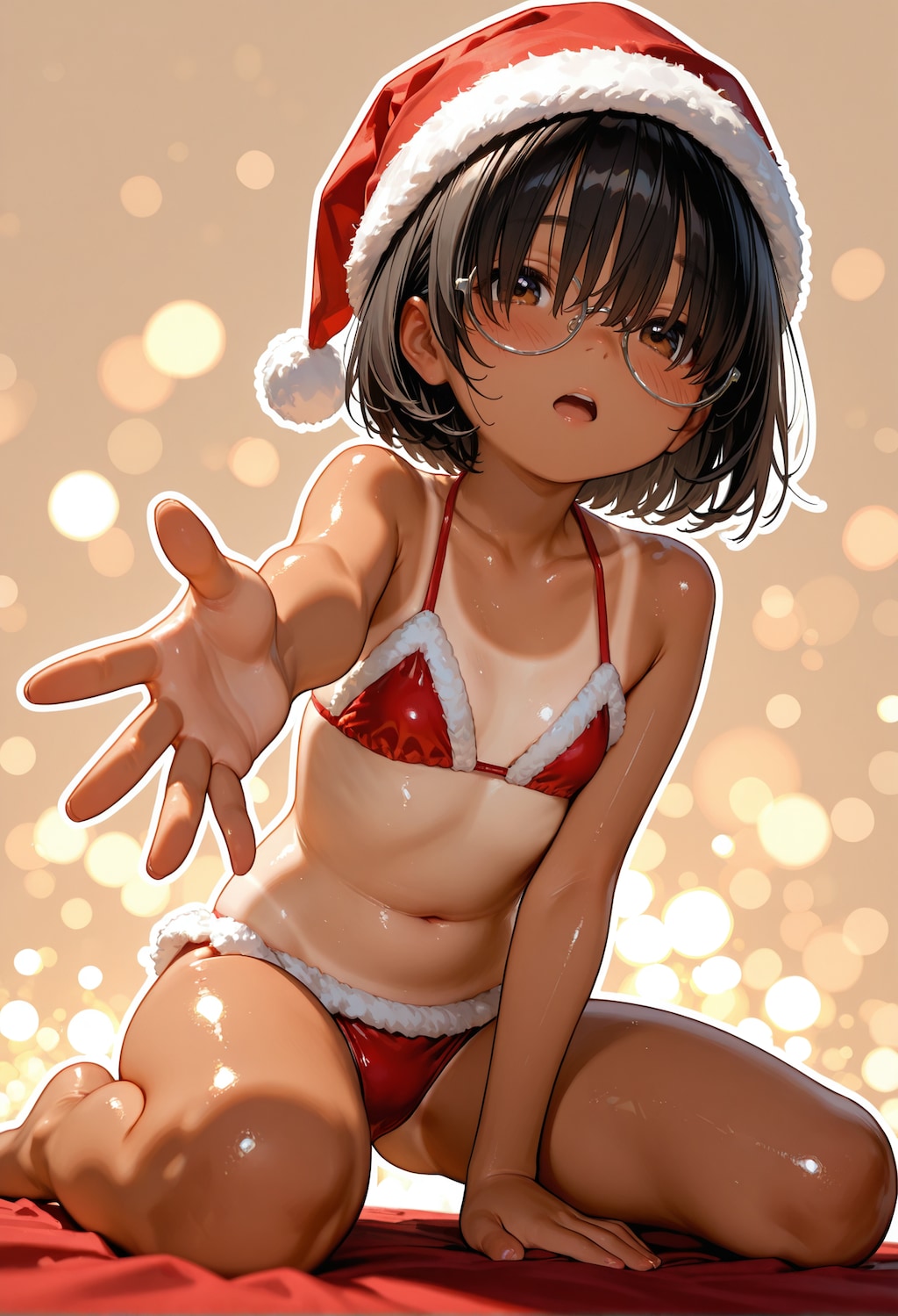 ゆいちゃんサンタビキニ。