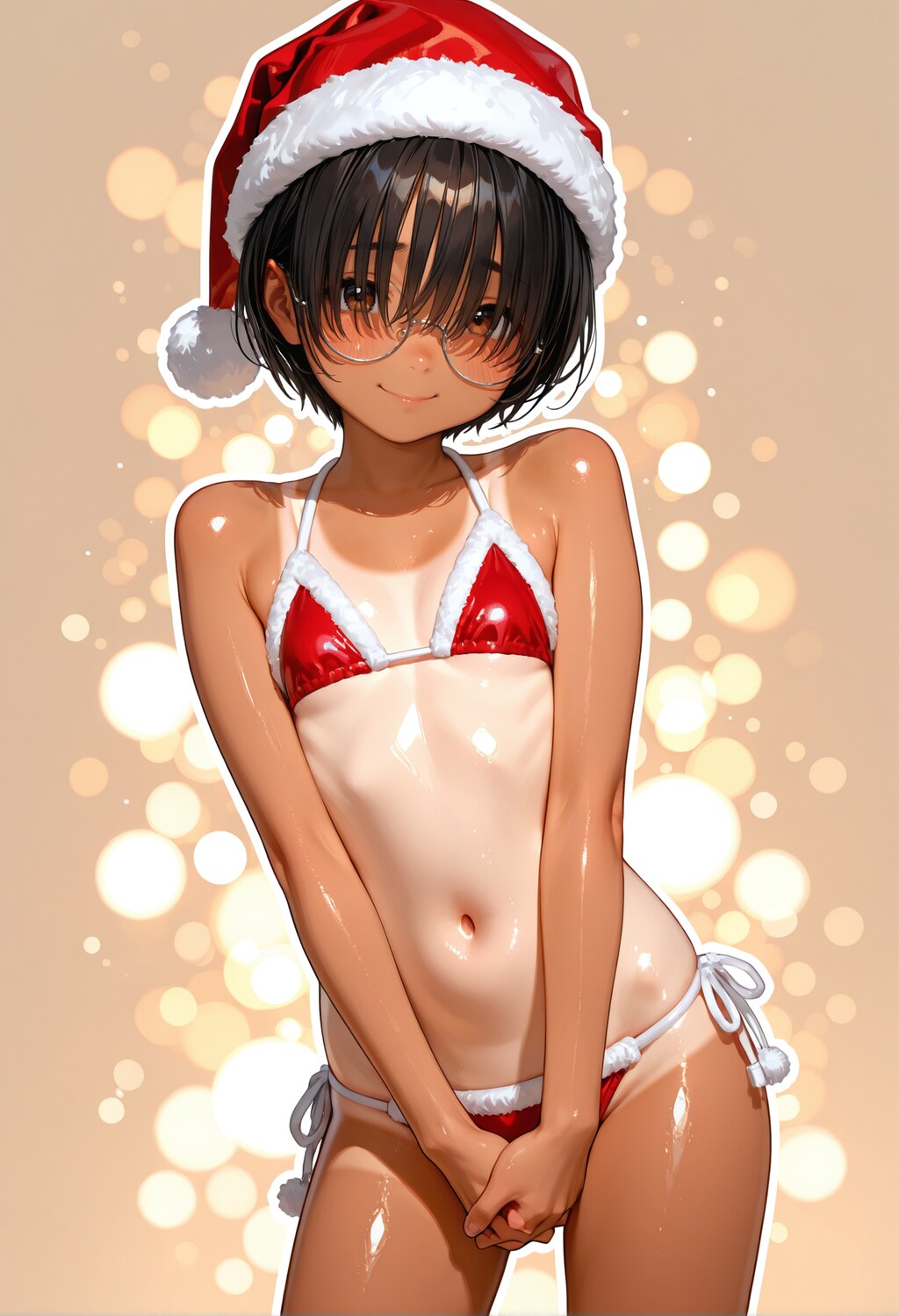 ゆいちゃんサンタビキニ。
