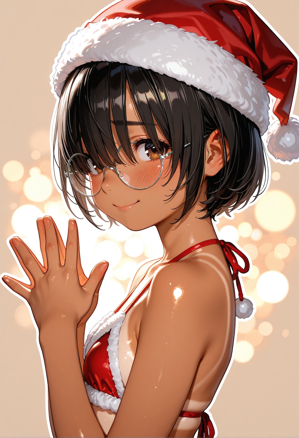 ゆいちゃんサンタビキニ。