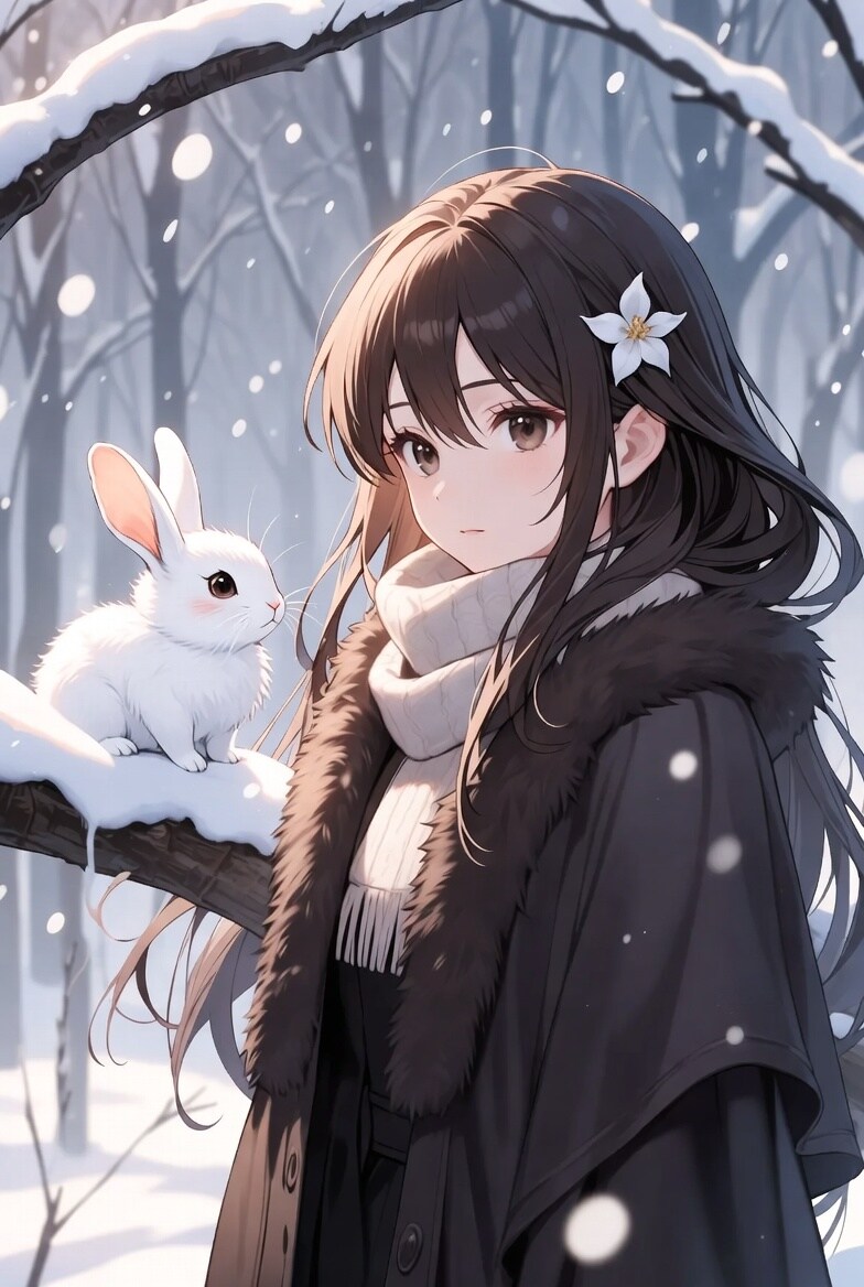 うさぎと少女 | の人気AIイラスト・グラビア