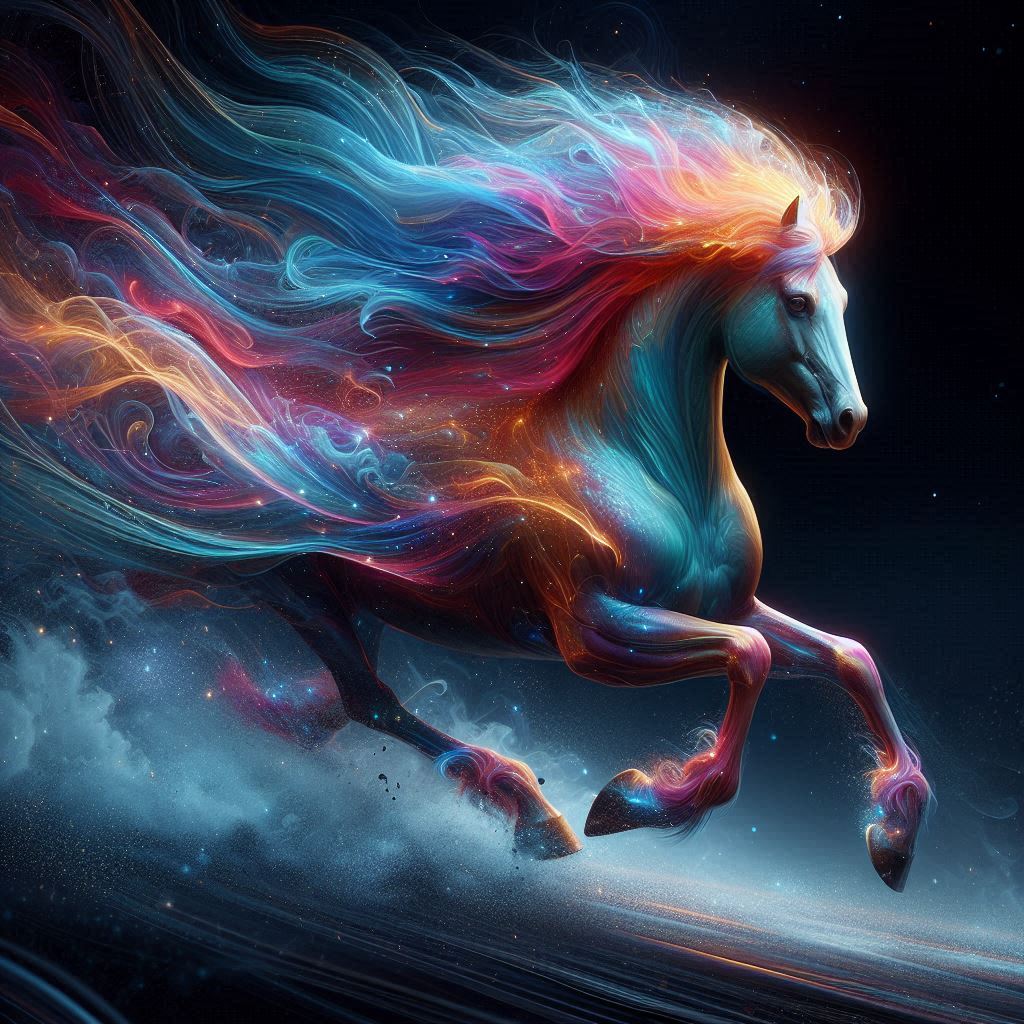 色彩の馬 | の人気AIイラスト・グラビア