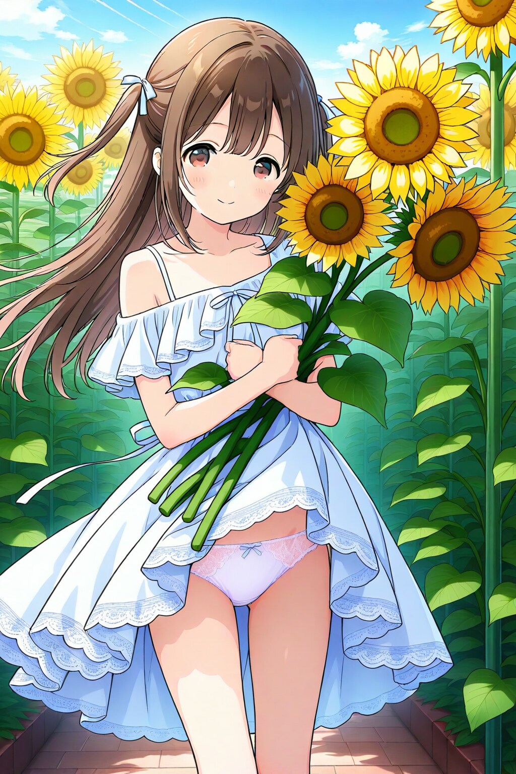 パンツの日にひまわり