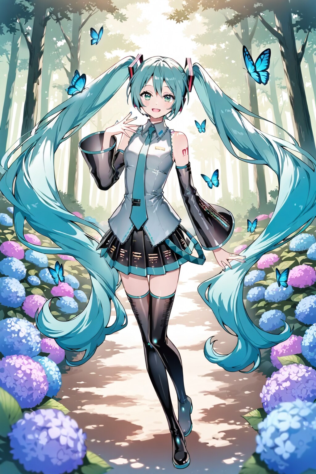紫陽花の森