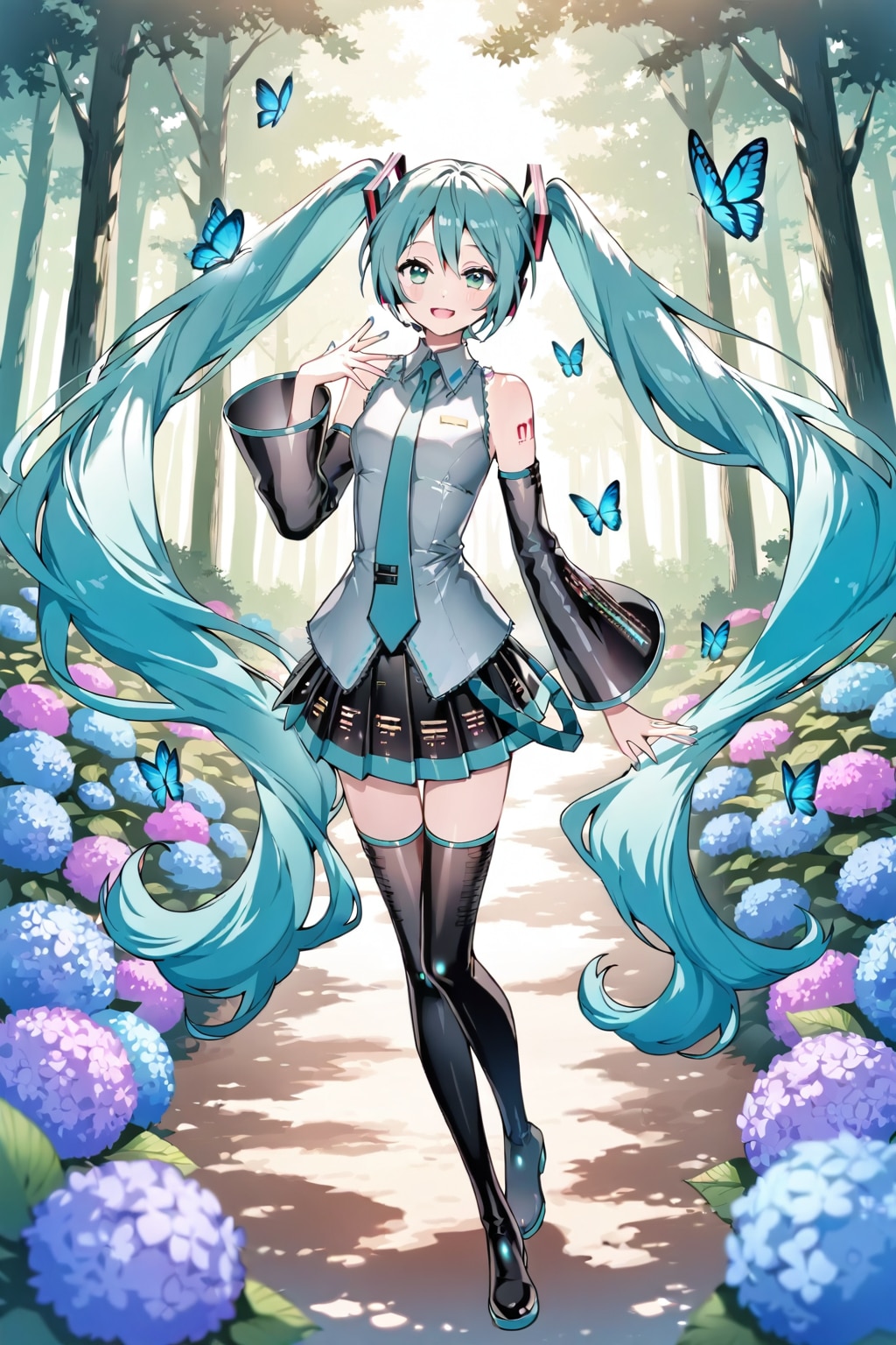 紫陽花の森