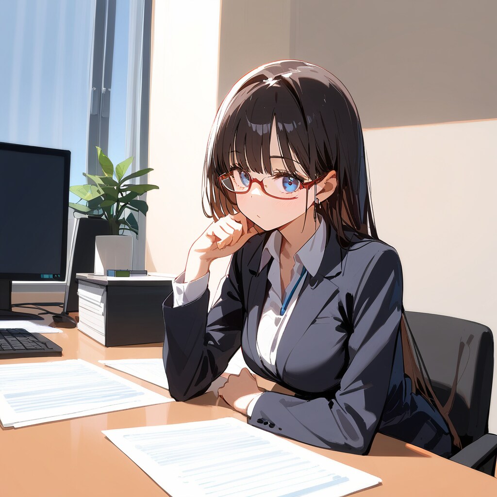 仕事モードの彼女 | の人気AIイラスト・グラビア