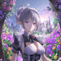 Mystical Elf Maid in Twilight Garden 3枚目
