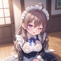 濡れメイドさん 4枚目