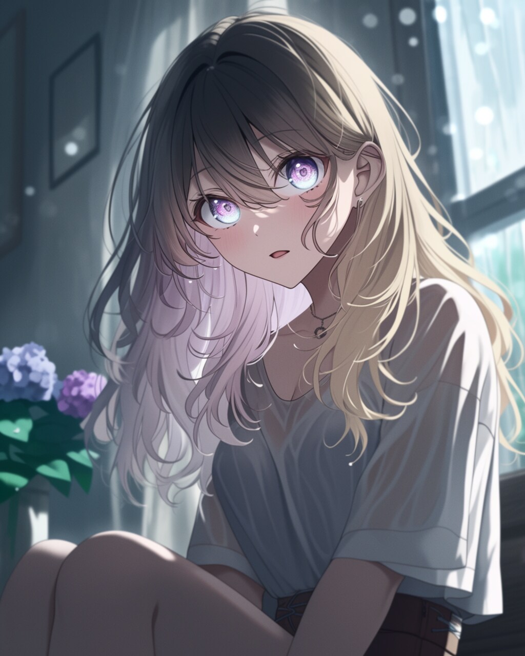 「今、誰のこと考えてた？ 私の目、見てなかったでしょう。」