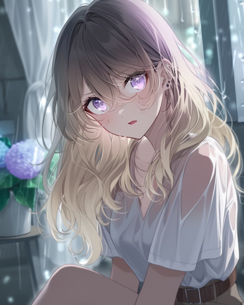 「今、誰のこと考えてた？ 私の目、見てなかったでしょう。」