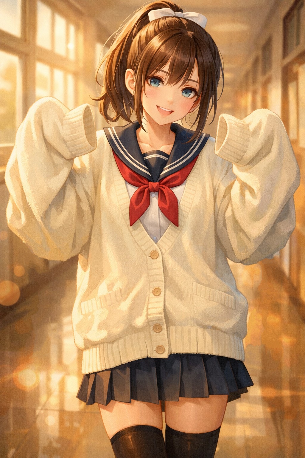 ブカブカ カーディガン