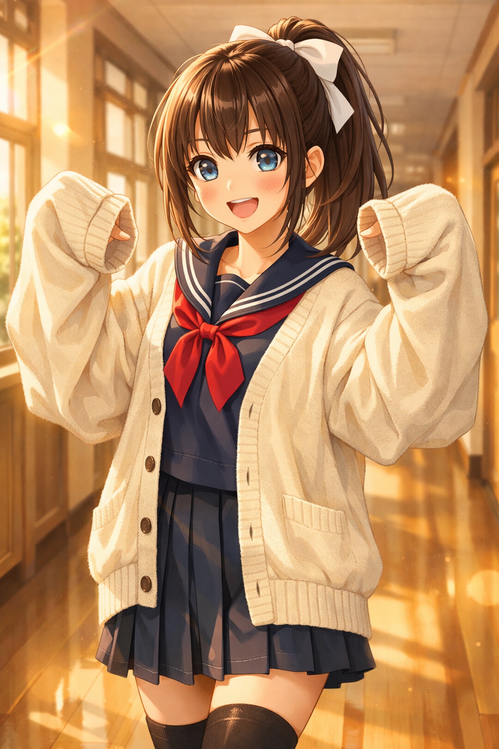 ブカブカ カーディガン
