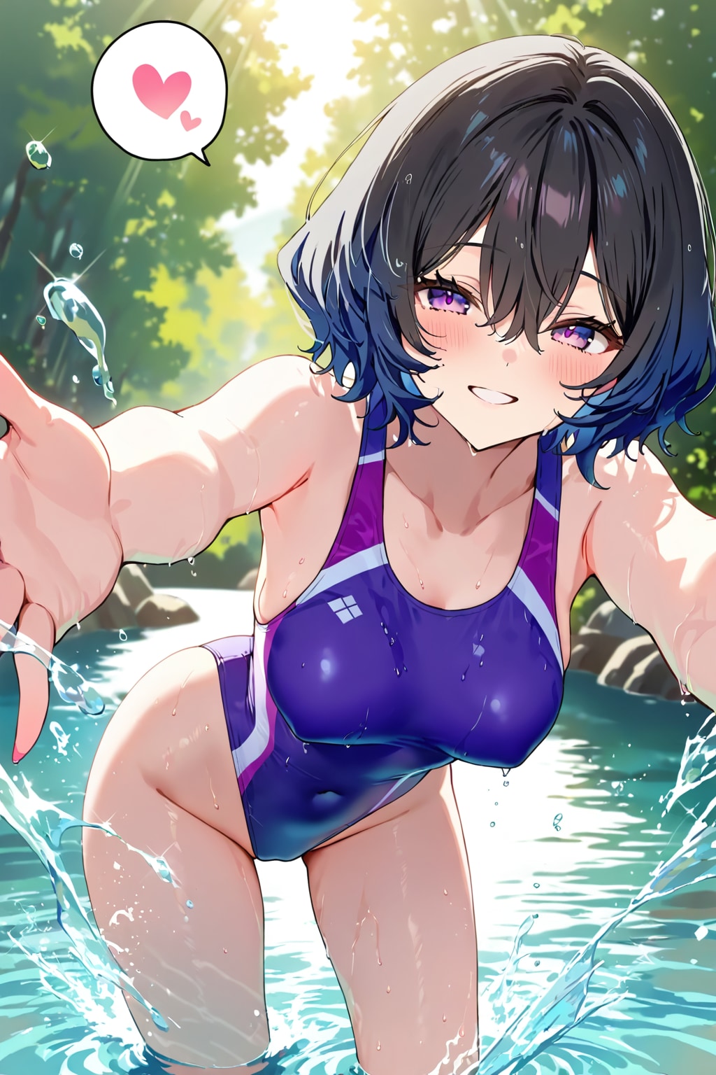 水気持ち良いよ〜❤️