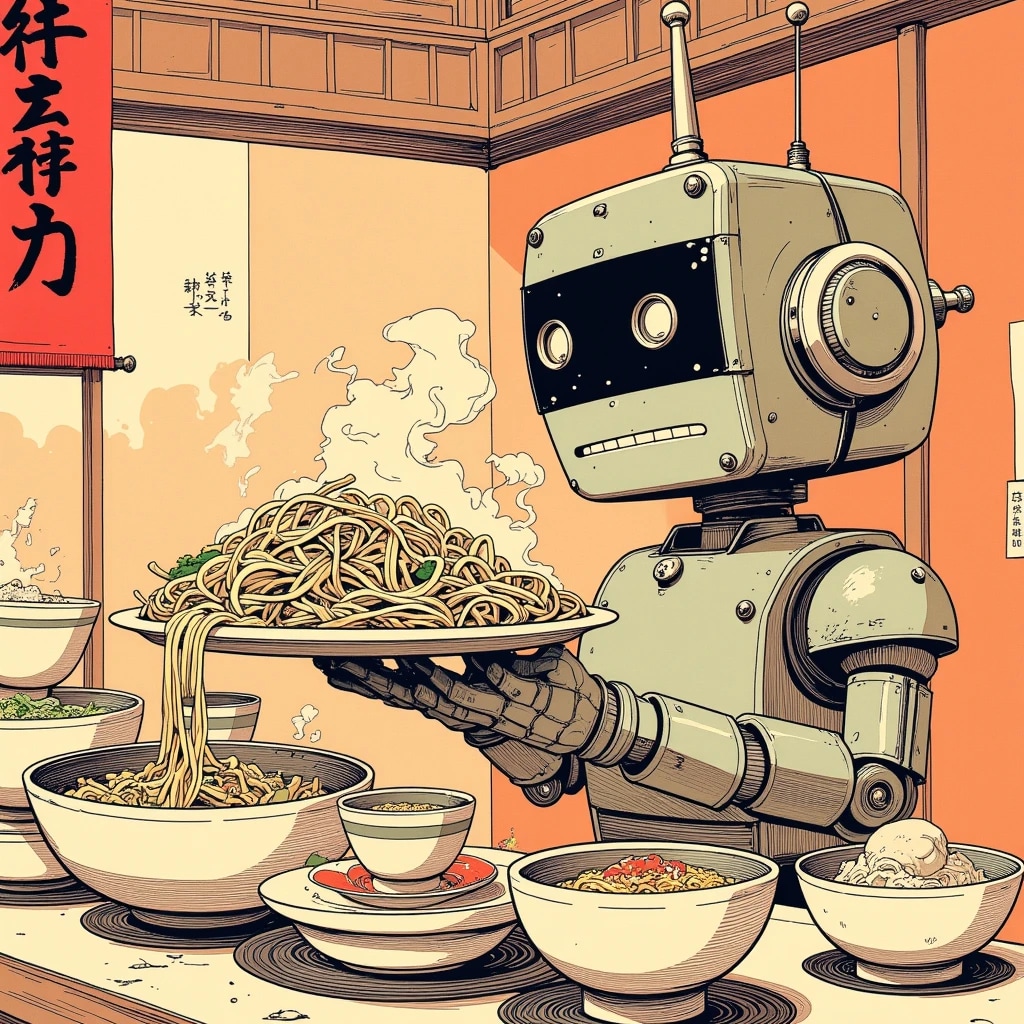 町中華の調理ロボ『ツクリスギマシタ』