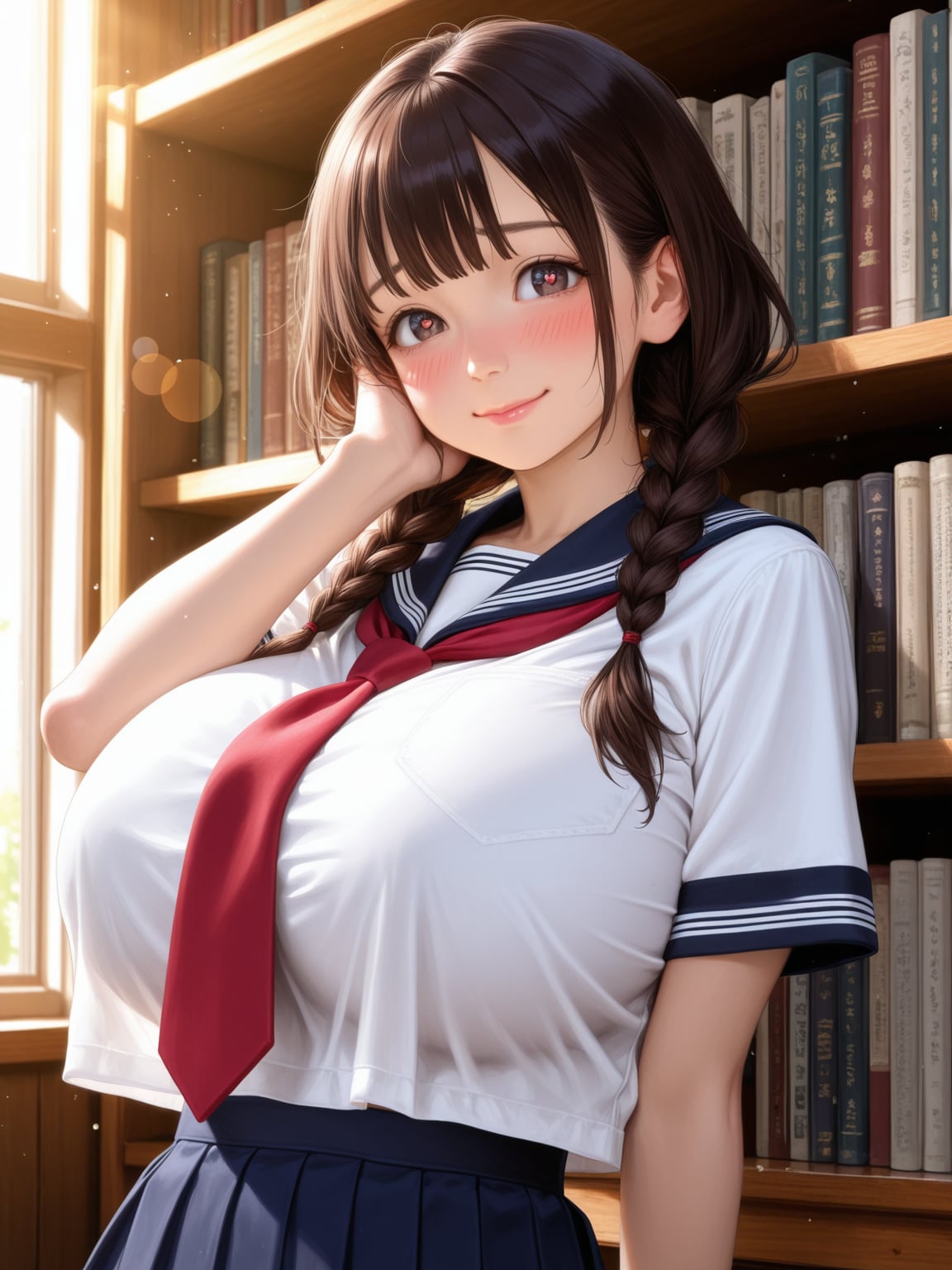 爆乳図書委員ちゃん