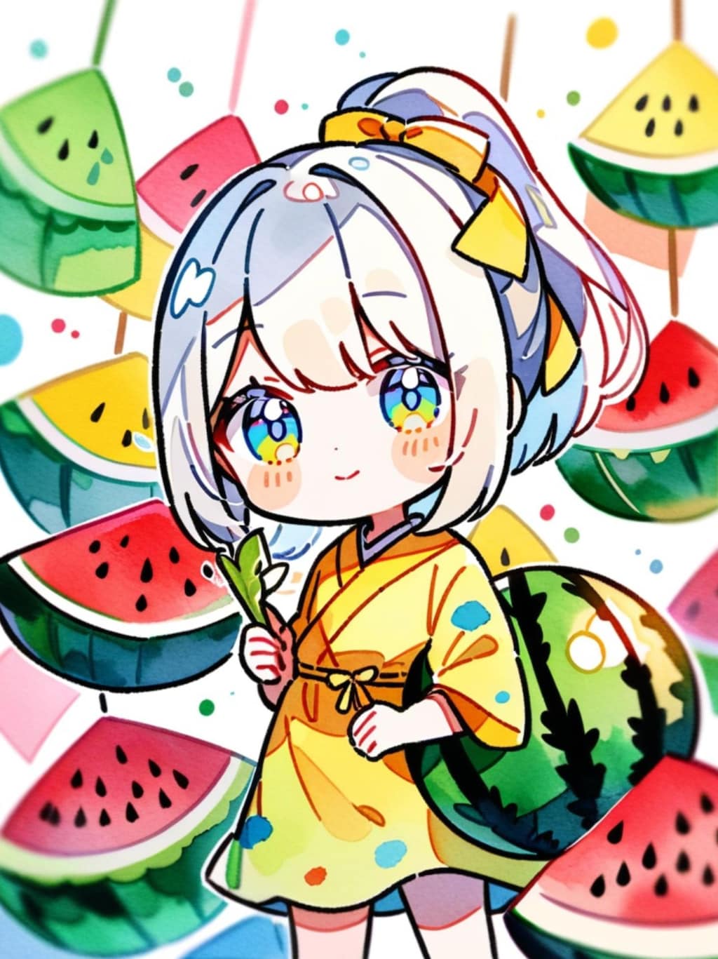 七夕の白髪ちゃん