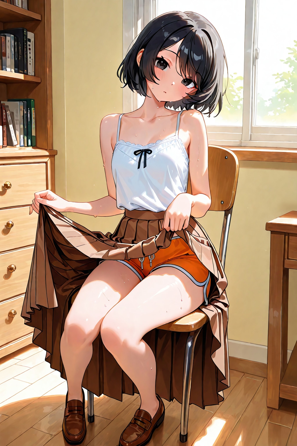 Aine-chan on hot days