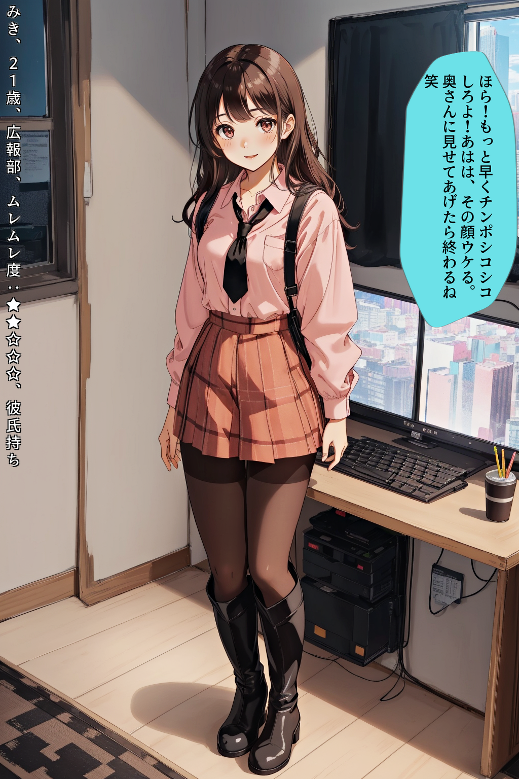 黒ストブーツ、私の脚にひざまずけ vol.3