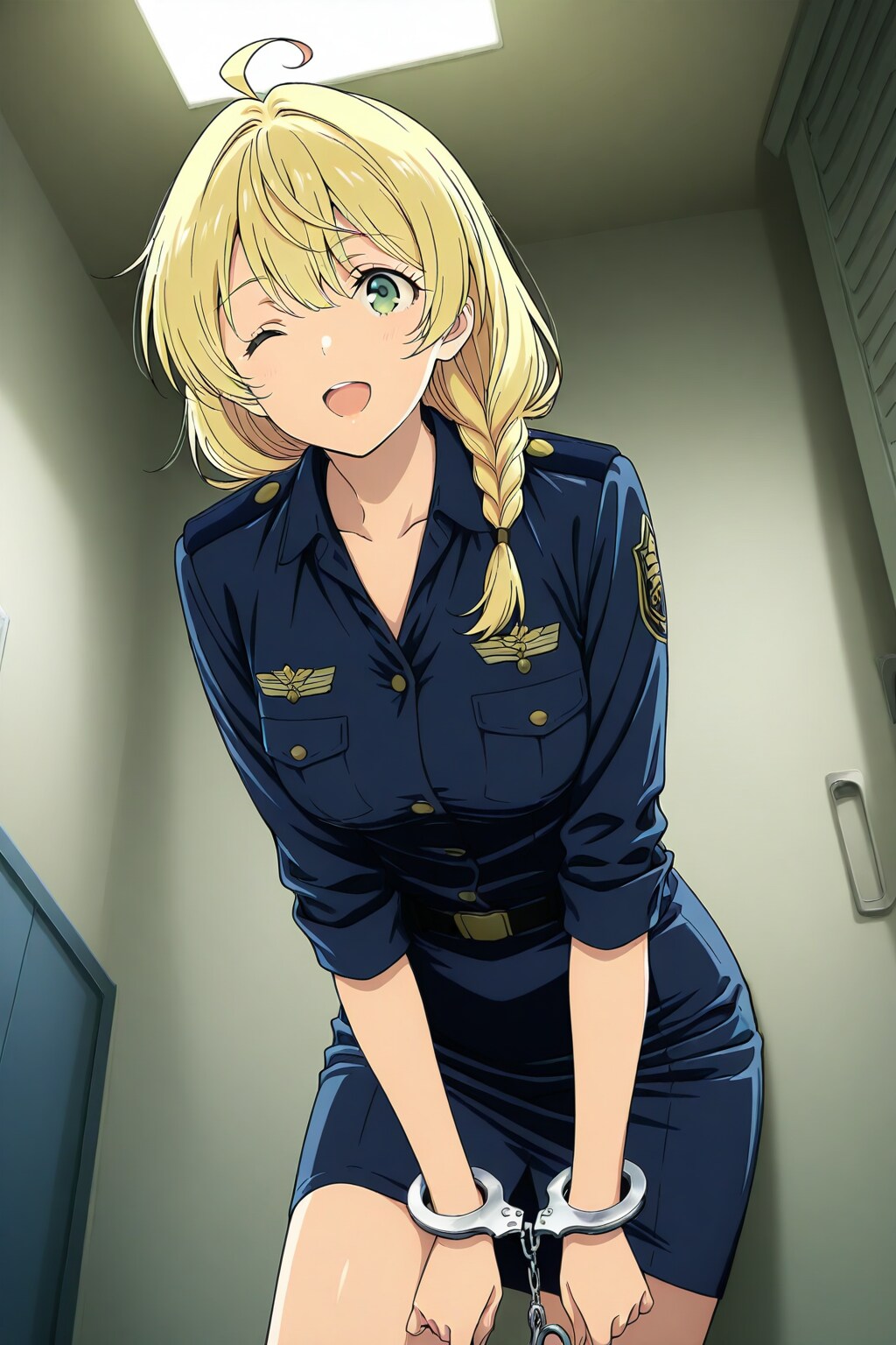 お姉さんの言うこと聞けないなら逮捕しちゃうぞっ♡