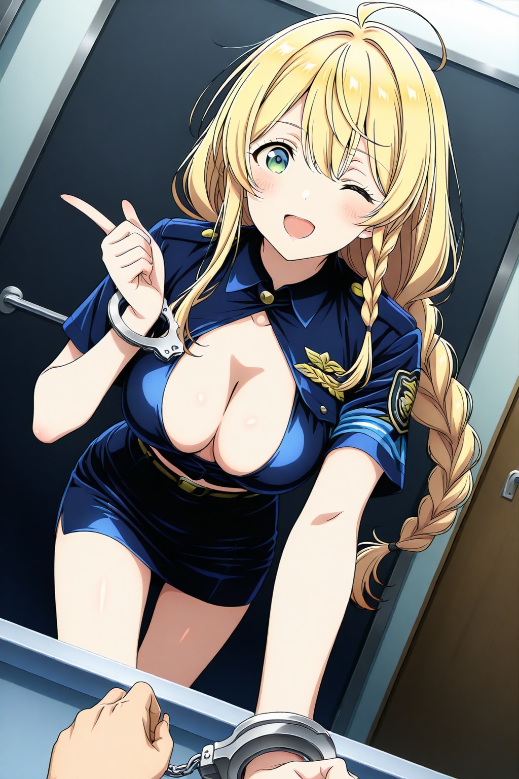 お姉さんの言うこと聞けないなら逮捕しちゃうぞっ♡