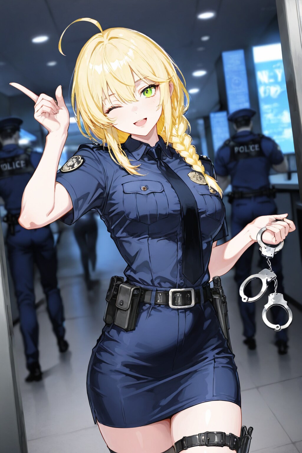 お姉さんの言うこと聞けないなら逮捕しちゃうぞっ♡