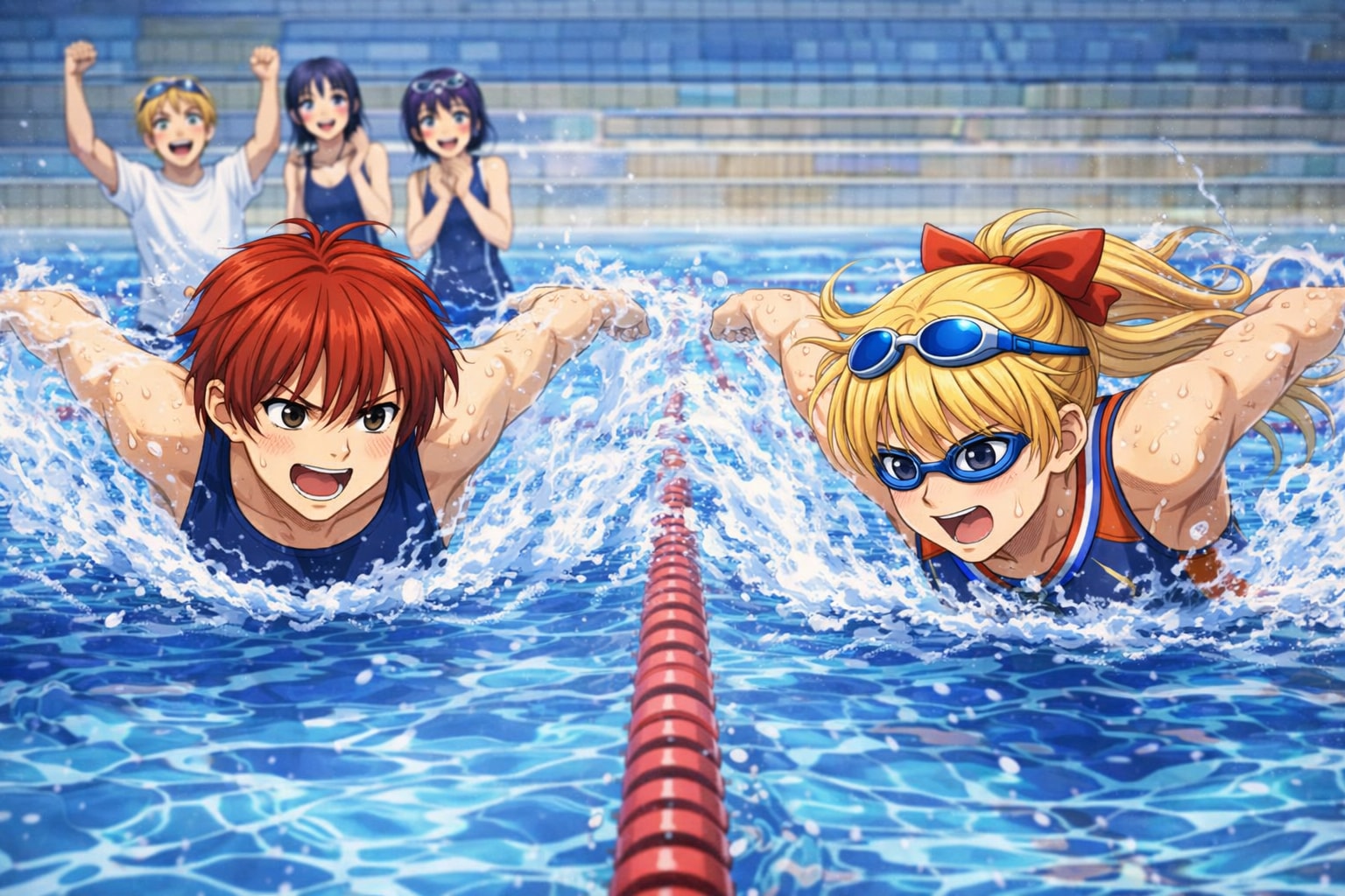 マスターズチーム、火野神社水泳部結成!!10 | の人気AIイラスト・グラビア