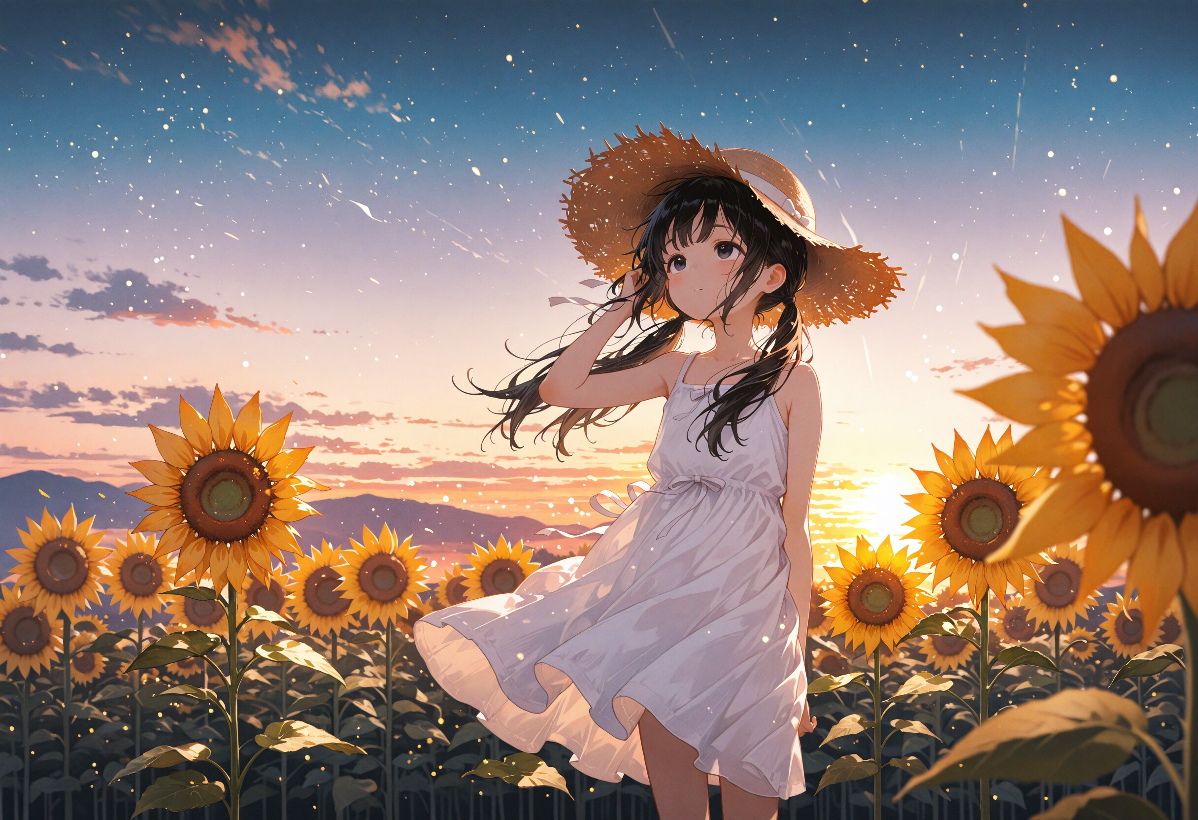 向日葵の夏 | の人気AIイラスト・グラビア