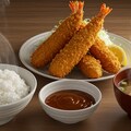 深夜食堂のエビフライ定食 4枚目