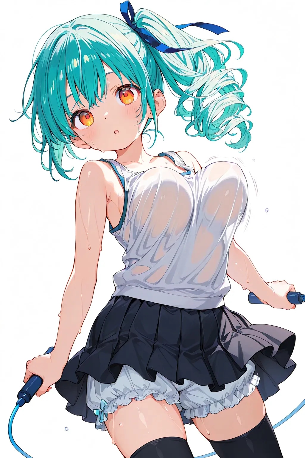 揺れるのが好き👀？うちの子早川宵のなわとび