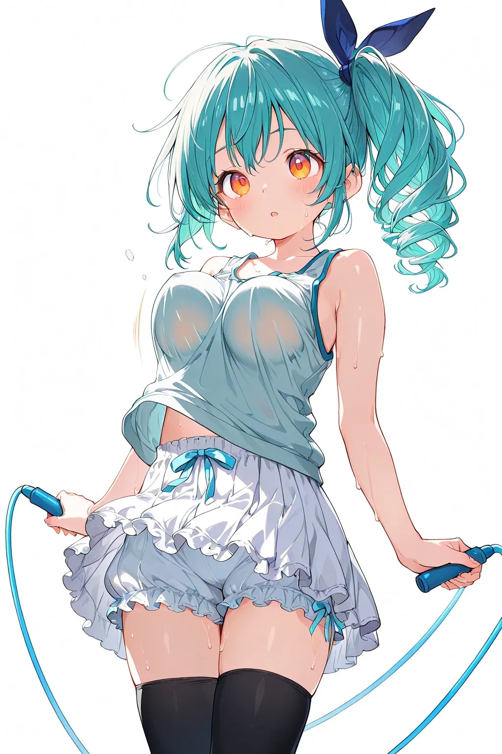 揺れるのが好き👀？うちの子早川宵のなわとび