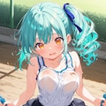揺れるのが好き👀？うちの子早川宵のなわとび 3枚目
