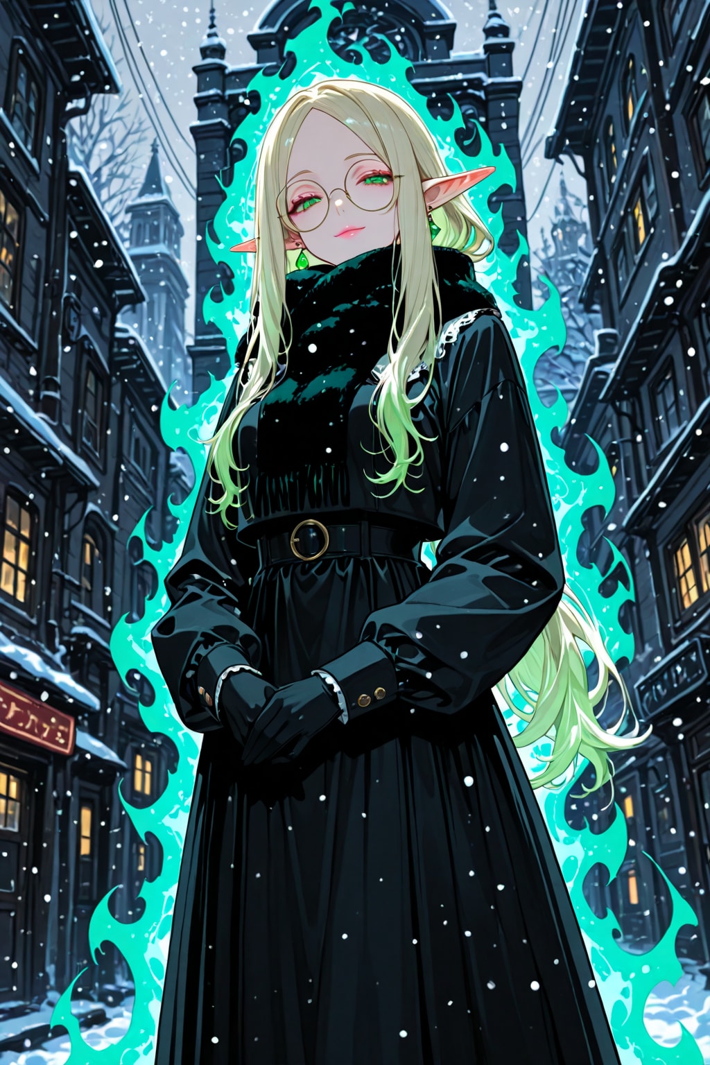 オーラを纏うエルフさん