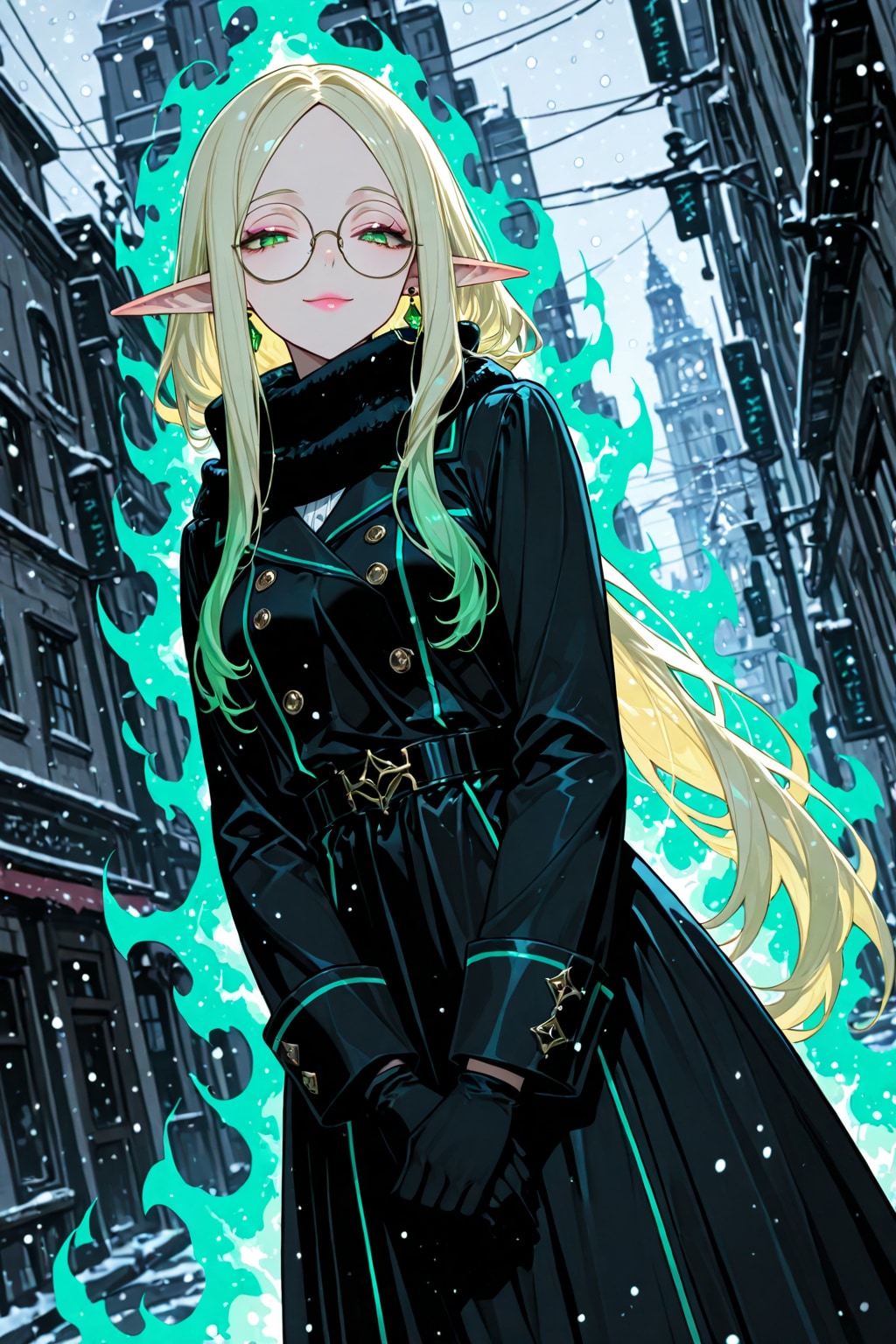 オーラを纏うエルフさん