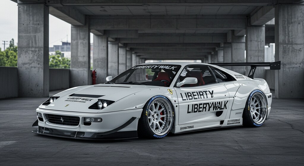 リバティーウォークフェラーリのドリ車