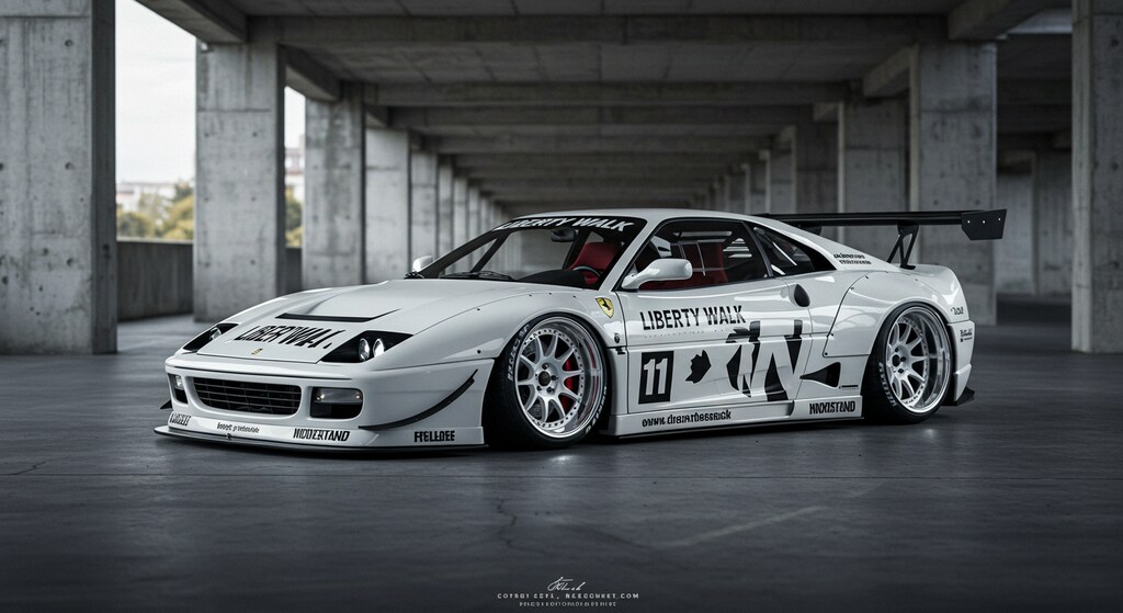 リバティーウォークフェラーリのドリ車