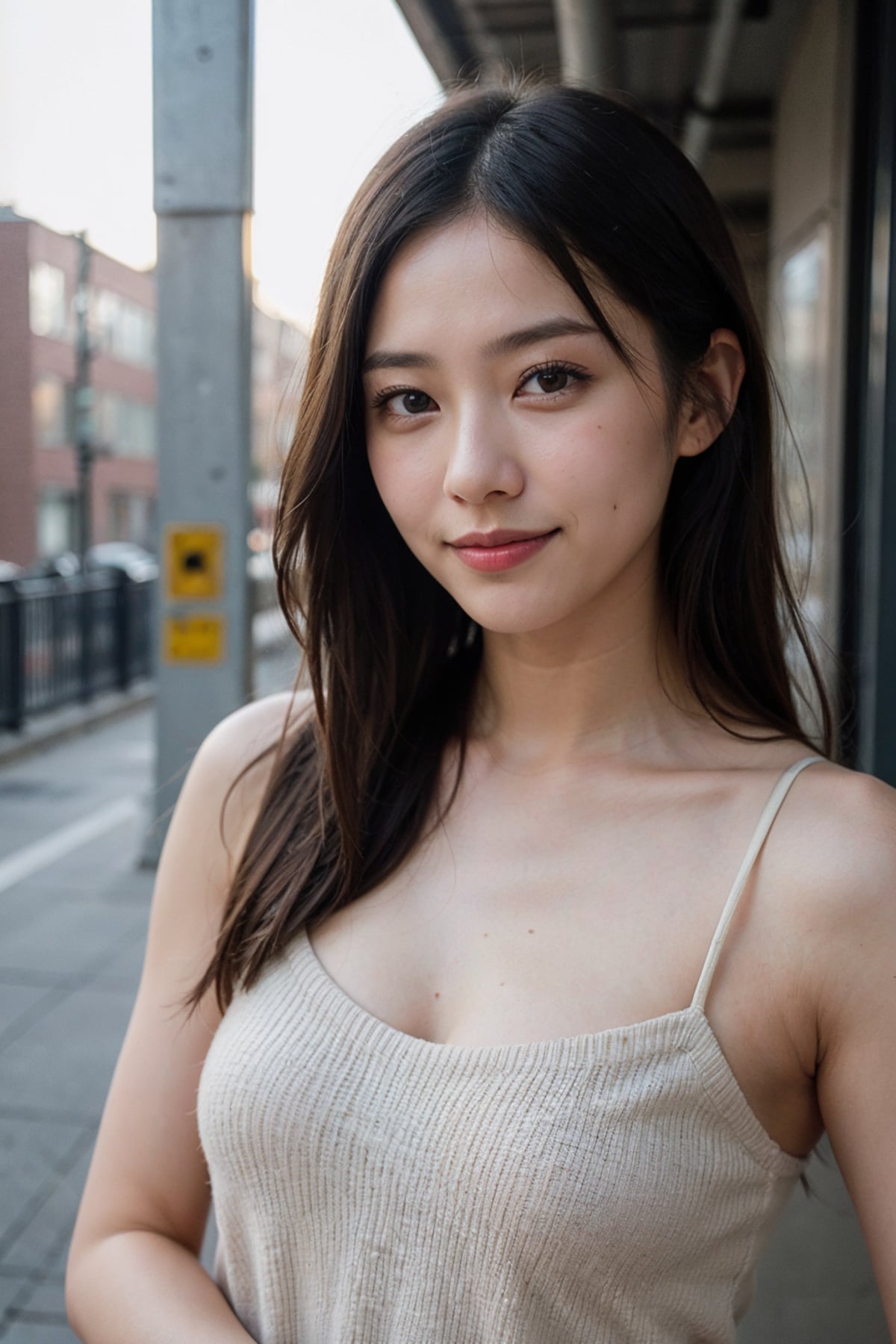AIのかわいいこ、街角