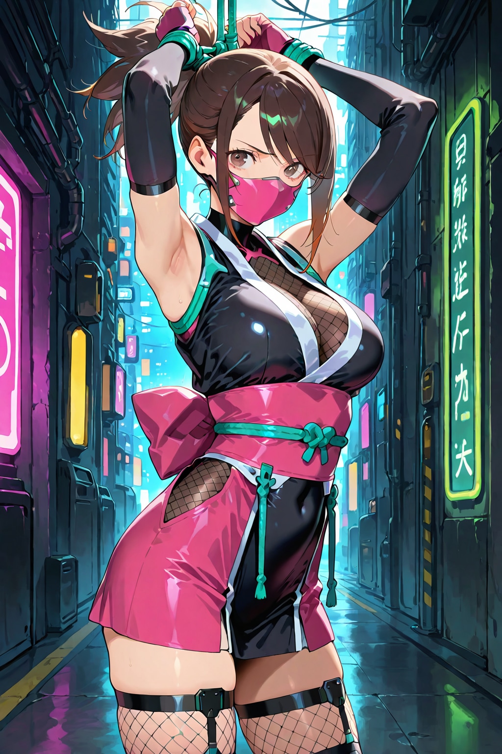 囚われのくノ一ピンク