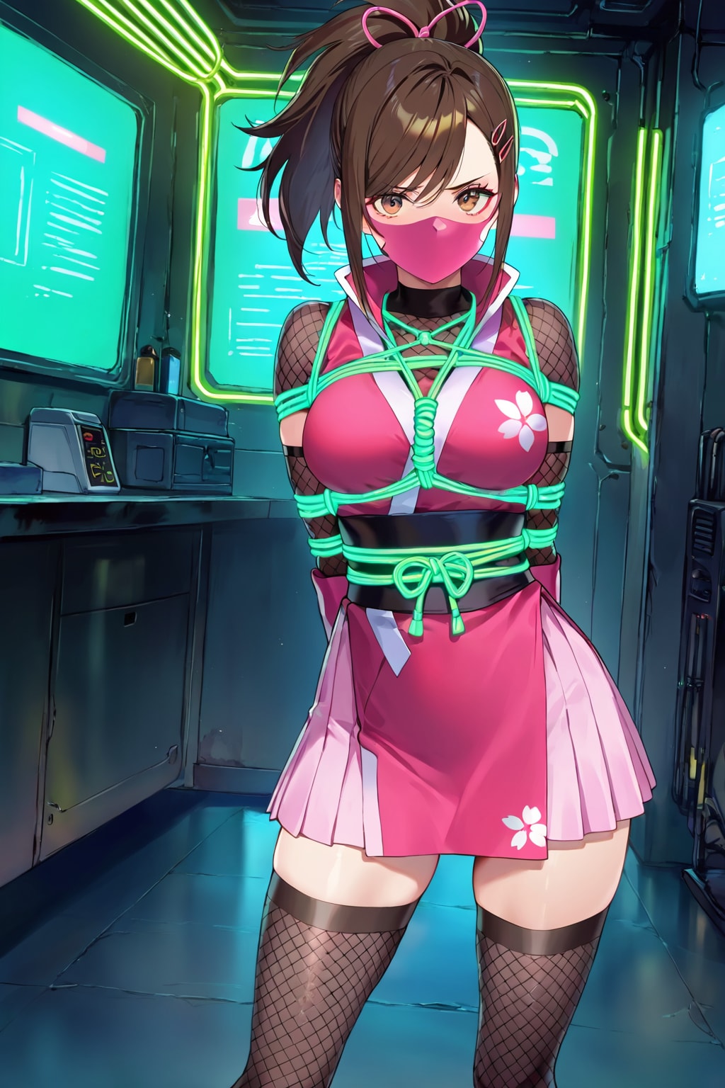 囚われのくノ一ピンク