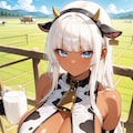 新鮮なミルク、飲みたい？ ふふっ……私の『ミルク』も、乳暖簾の下ですぐ飲めるよ♡ 6枚目