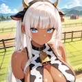 新鮮なミルク、飲みたい？ ふふっ……私の『ミルク』も、乳暖簾の下ですぐ飲めるよ♡ 4枚目