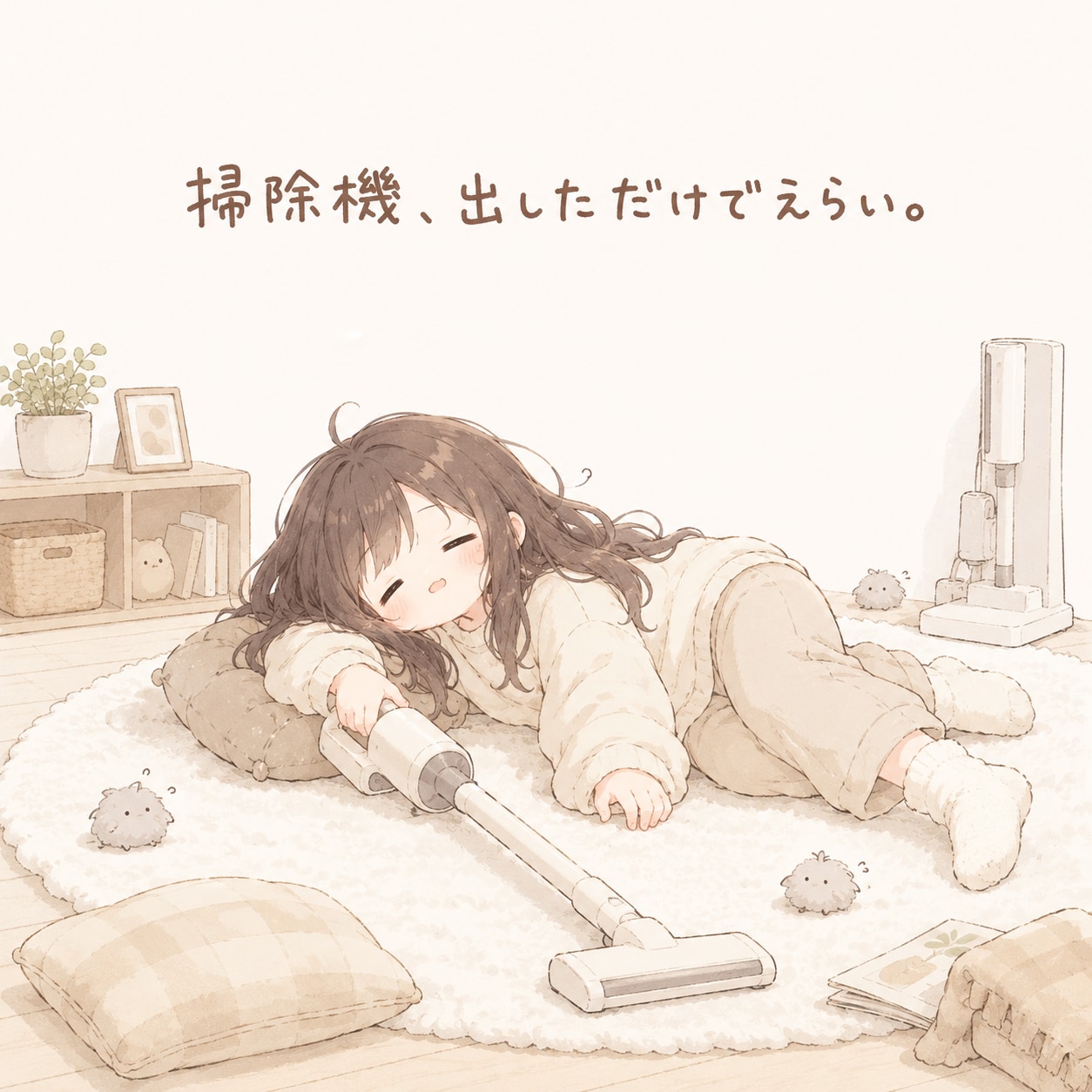 掃除機、出しただけでえらい
