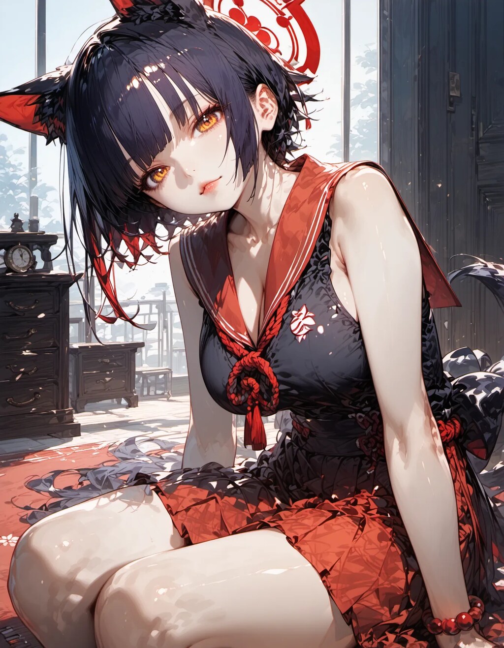 Red and Black Neko