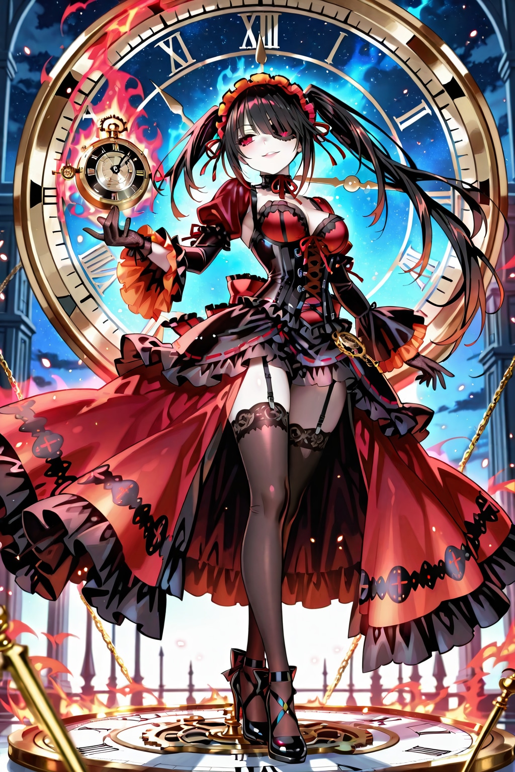 時崎狂三 ~ちちぷい生成ver.~