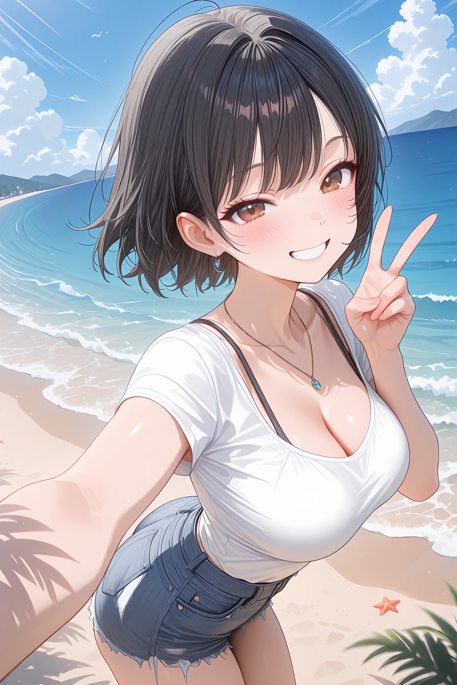 先に来ちゃった、早く来てね