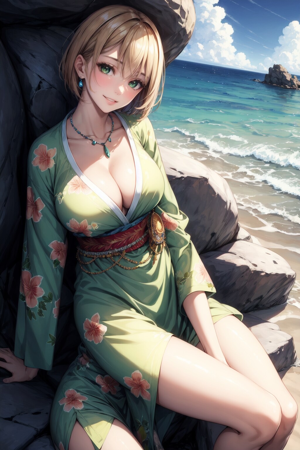 浜辺のお姉さん