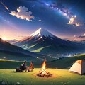 キャンプ旅行⛺（ちちぷい生成機能アンバサダー🍞🥐🥖） 2枚目