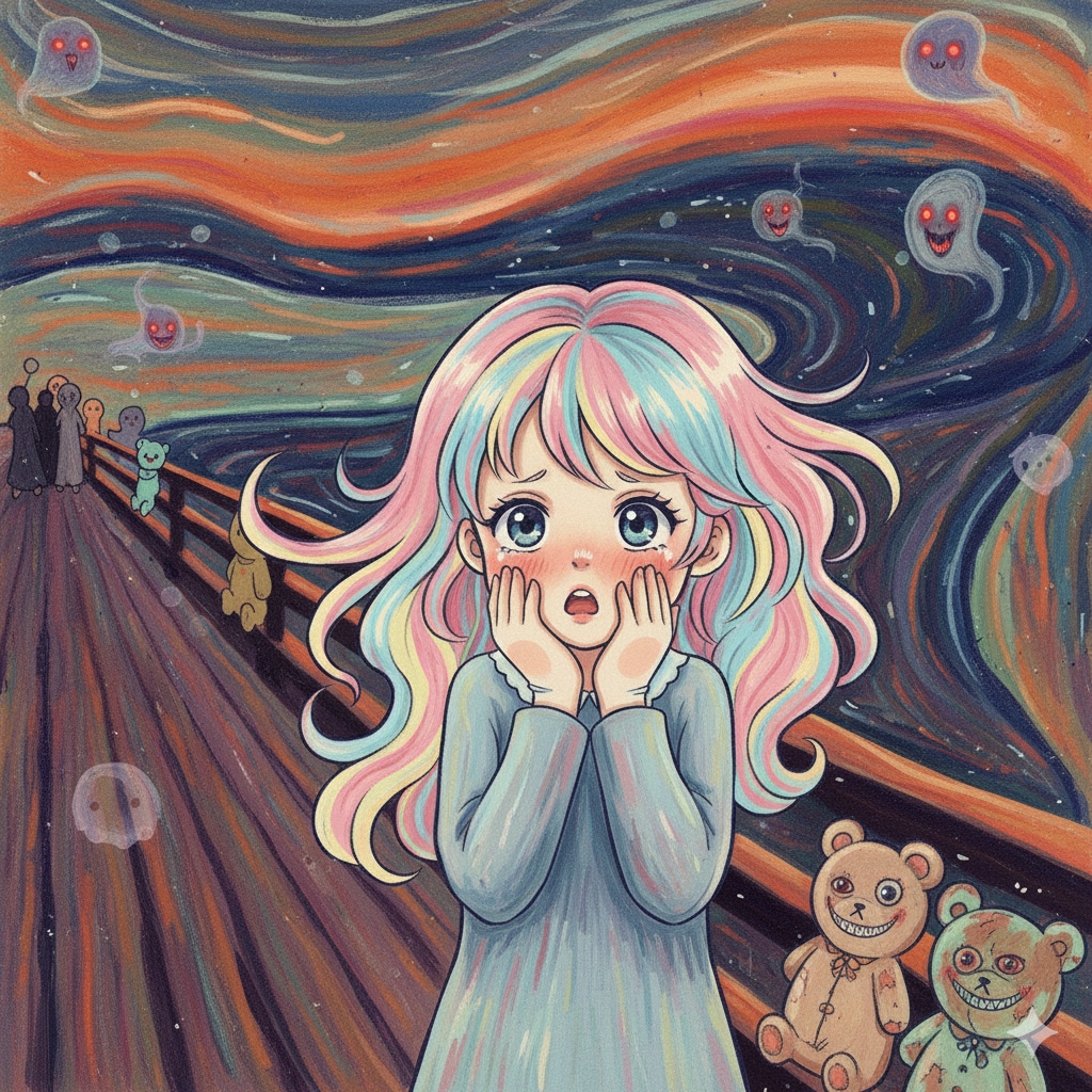 叫ぶ（ムンク的雰囲気）